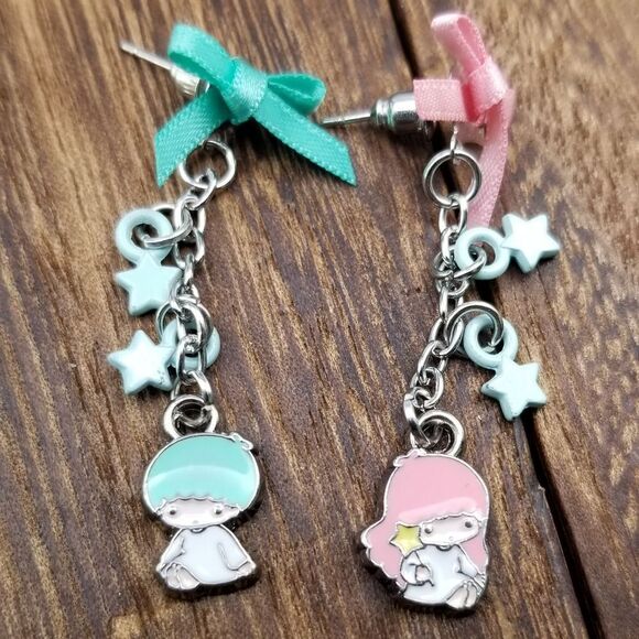 Angel cuties star drop heaven earrings E265 - Picture 1 of 3